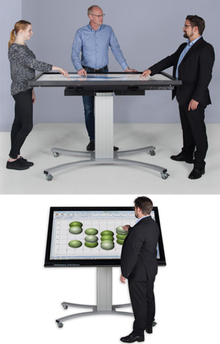 Support électrique orientable mode table