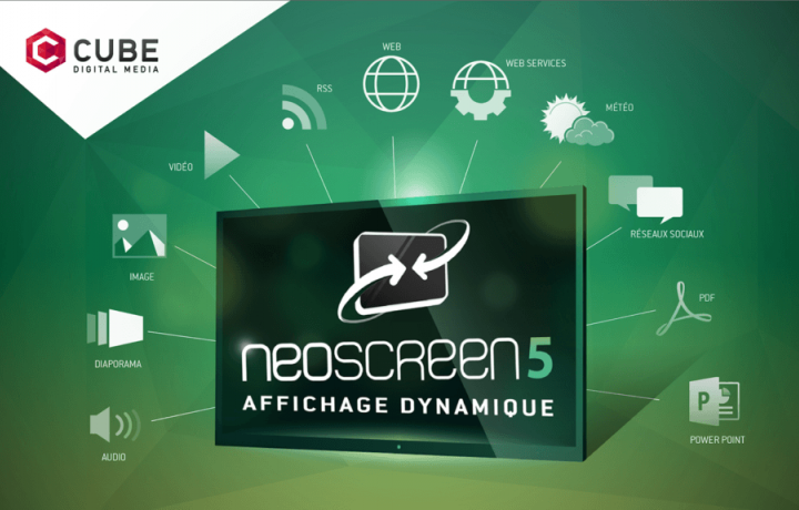Néoscreen logiciel d’affichage dynamique évolutif